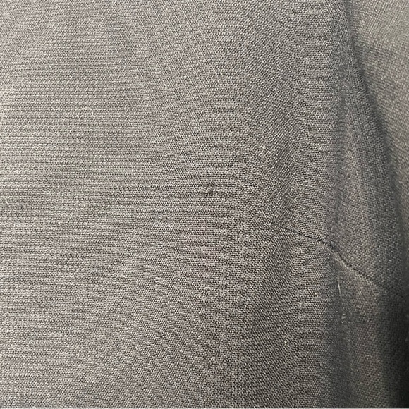 J. Crew Womens Size 4 Black Shift Dress Gold Zip Pockets Faux Leather Arm Patch - Picture 9 of 15